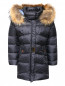 Стеганое пальто с капюшоном и поясом BOSCO  –  Общий вид