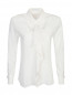 Блуза из шелка с кружевной отделкой Ermanno Scervino  –  Общий вид