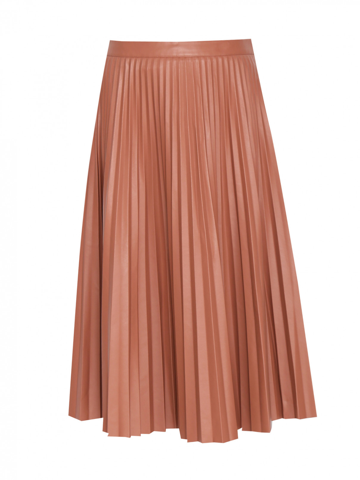 Плиссированная юбка-миди Proenza Schouler  –  Общий вид  – Цвет:  Розовый