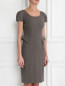 Платье-футляр из шерсти с короткими рукавами Alberta Ferretti  –  Модель Верх-Низ
