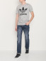 Футболка из хлопка с логотипом Adidas Originals  –  МодельОбщийВид