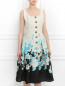 Платье из шелка с цветочным узором Mariella Burani  –  Модель Верх-Низ