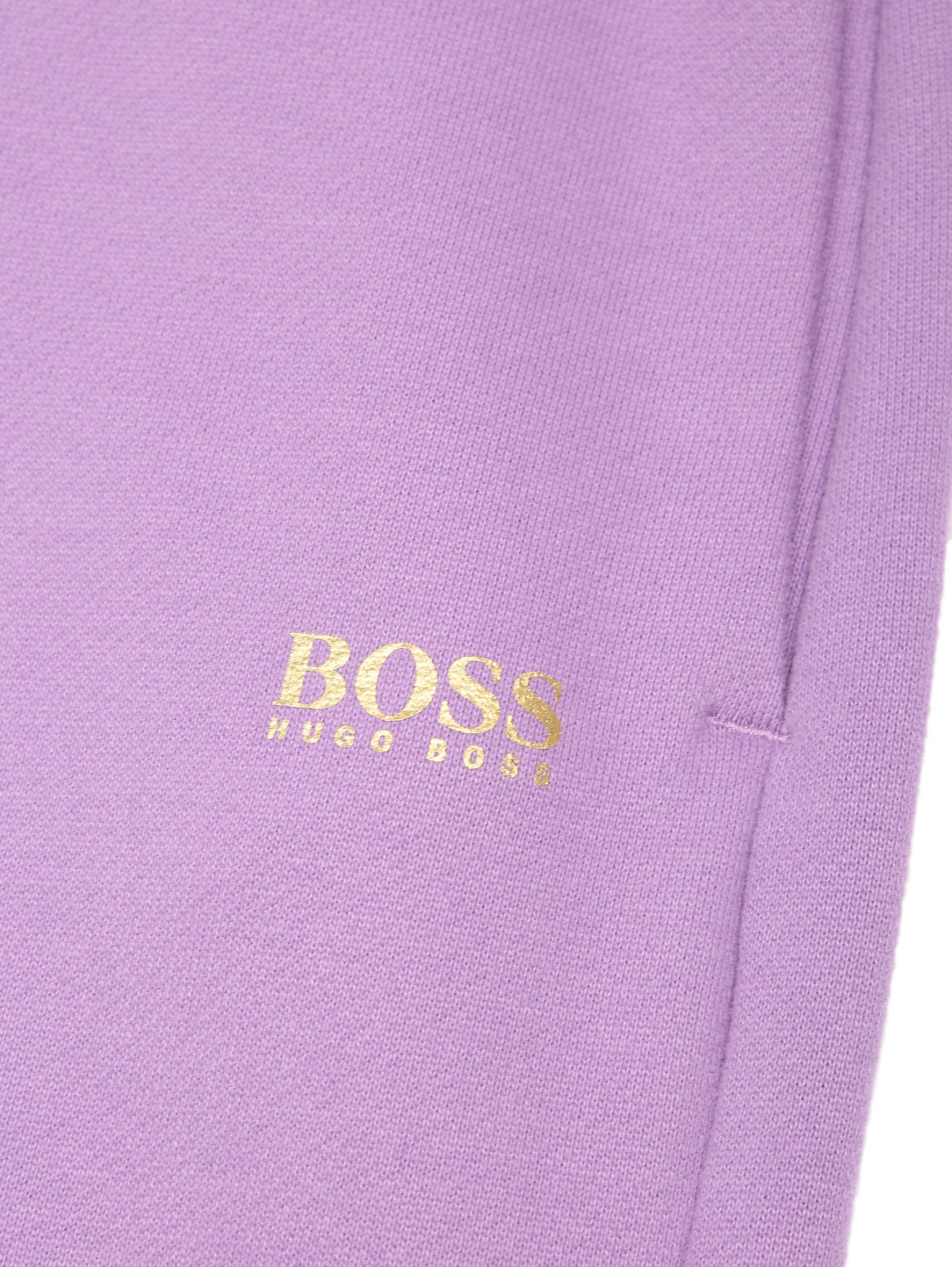 Брюки из хлопка на резинке Hugo Boss  –  Деталь