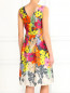 Шелковое платье с цветочным узором Devernois  –  Модель Верх-Низ1