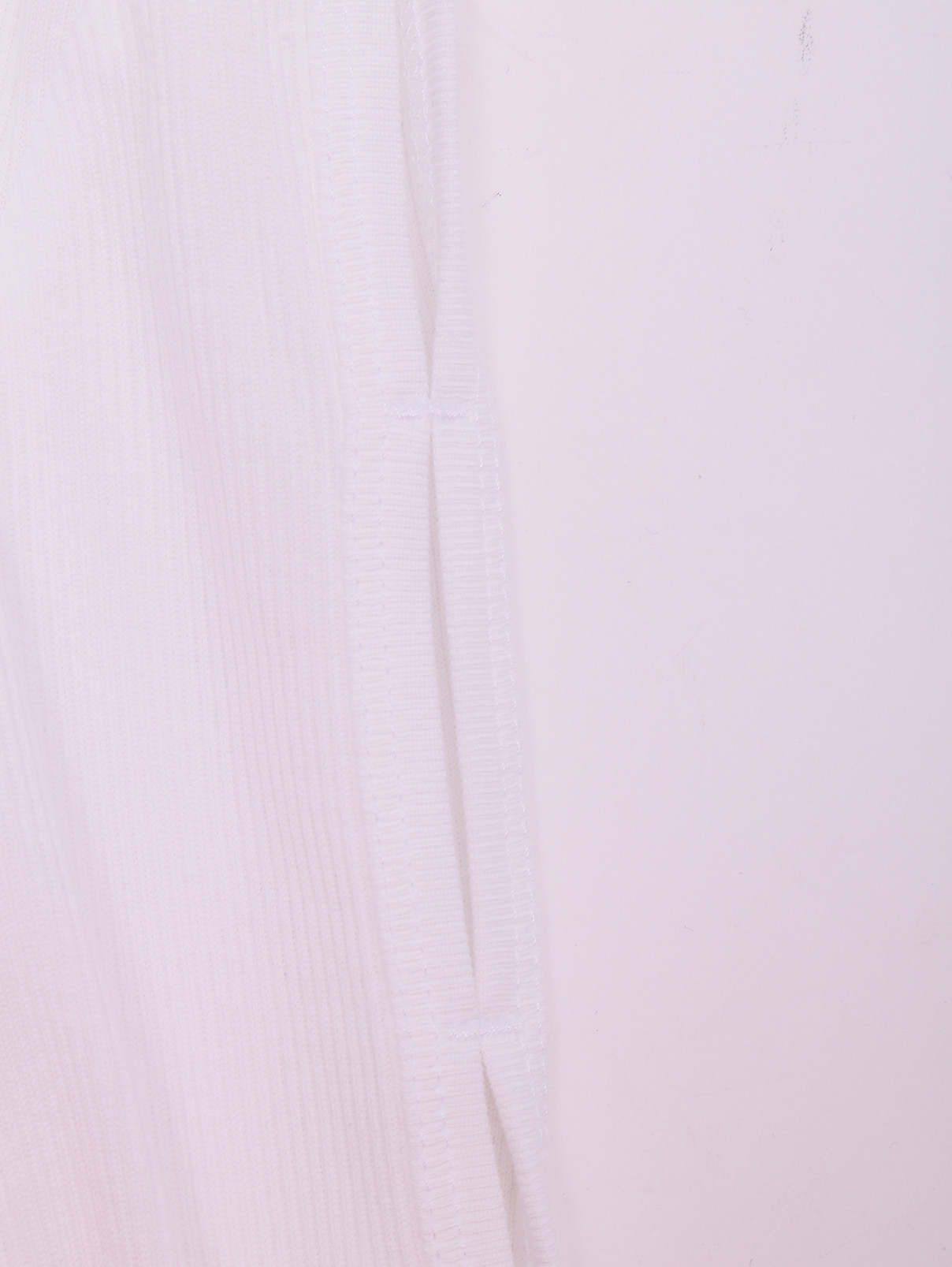 Лонгслив из хлопка с вырезами на рукавах Helmut Lang  –  Деталь1  – Цвет:  Белый