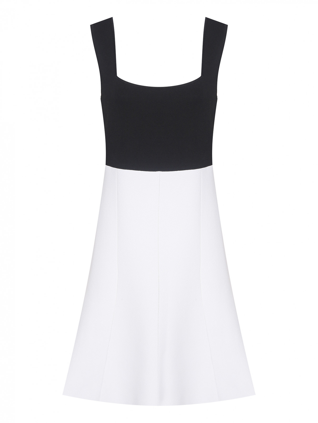Платье трикотажное из смесовой вискозы Luisa Spagnoli  –  Общий вид  – Цвет:  Черный
