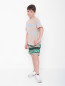 Плавательные шорты с узором Stella McCartney kids  –  МодельОбщийВид