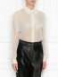 Блуза из шелка с кружевом Alberta Ferretti  –  МодельВерхНиз