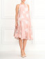 Платье-миди свободного кроя с цветочным узором P.A.R.O.S.H.  –  Модель Верх-Низ