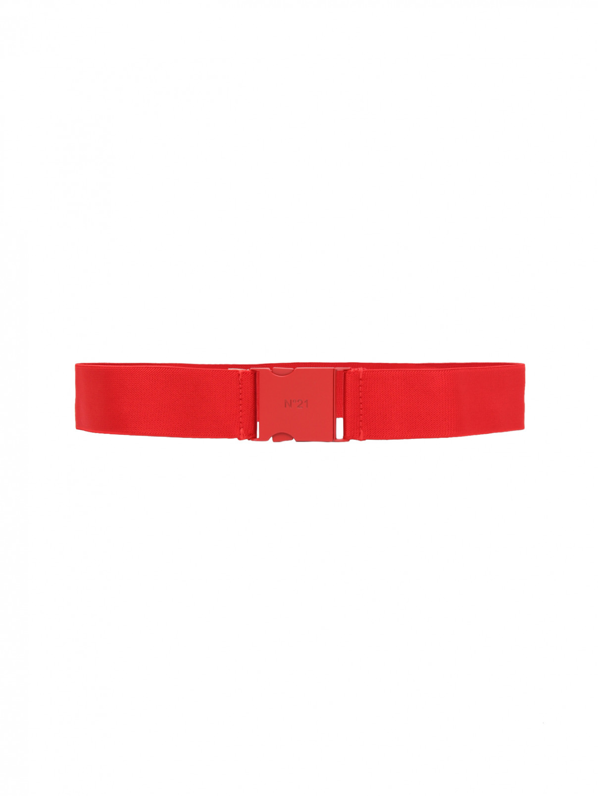 Ремень из эластичной ленты N21  –  Общий вид  – Цвет:  Красный