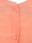 Удлиненная блуза из шелка с кружевной отделкой Ermanno Scervino  –  Деталь