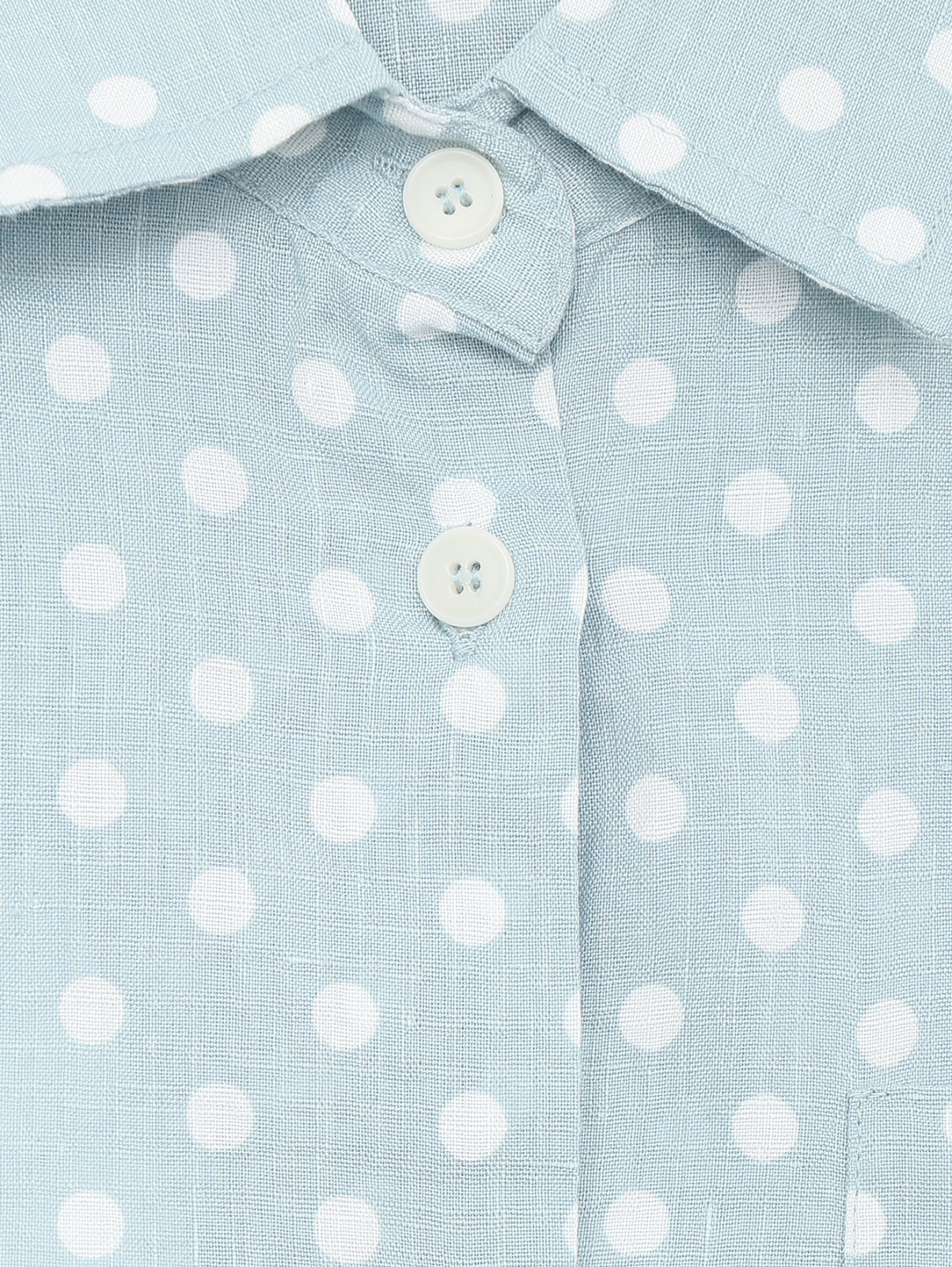 Блуза изо льна и хлопка Aspesi  –  Деталь  – Цвет:  Узор