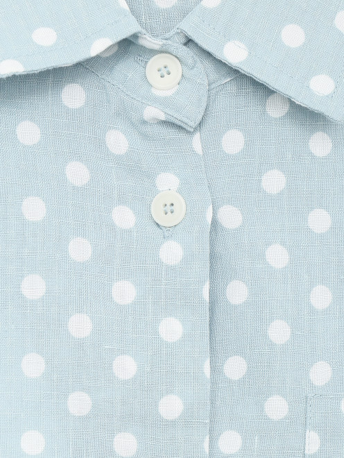 Блуза изо льна и хлопка - Деталь