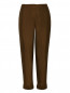 Укороченные брюки из шелка с боковыми карманами Emporio Armani  –  Общий вид