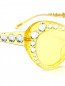 Солнцезащитные очки "кошачий глаз" в пластиковой оправе с кристаллами Moschino  –  Деталь