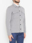 Трикотажный пиджак-рубашка из шерсти LARDINI  –  МодельВерхНиз