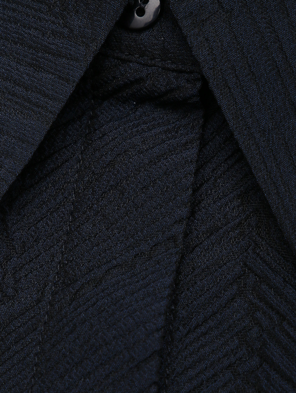 Блуза из фактурной ткани свободного кроя Rohe  –  Деталь  – Цвет:  Синий