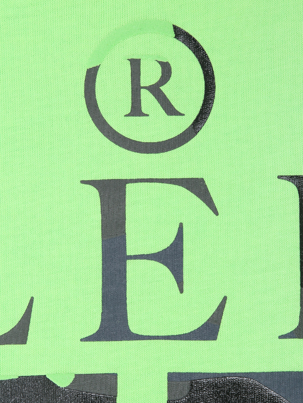 Хлопковая футболка с принтом Philipp Plein  –  Деталь  – Цвет:  Зеленый