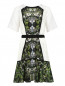 Платье-мини из шелка с узором Kira Plastinina  –  Общий вид