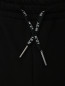 Трикотажные брюки на завязках N21  –  Деталь