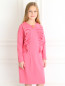Платье свободного кроя с оборкой MiMiSol  –  Модель Верх-Низ