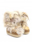 Сапоги из меха койота утепленные Dolce & Gabbana  –  Общий вид