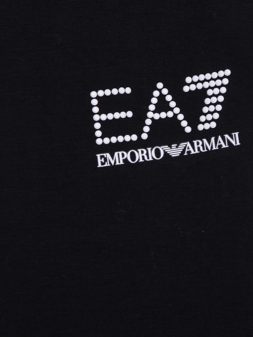 Легинсы из хлопка с логотипом EA 7 - Деталь