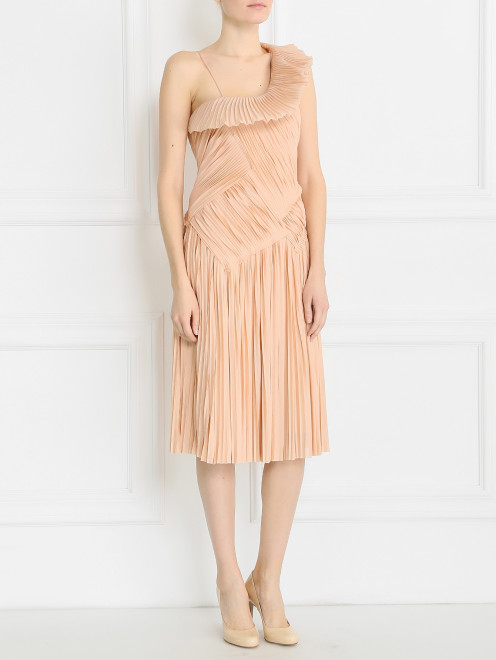 Платье с плиссировкой Donna Karan - Модель Общий вид