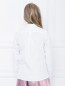 Хлопковая рубашка с цветочной аппликацией Dolce & Gabbana  –  МодельВерхНиз1