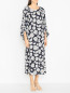 Трикотажное платье-миди с узором Weekend Max Mara  –  МодельВерхНиз