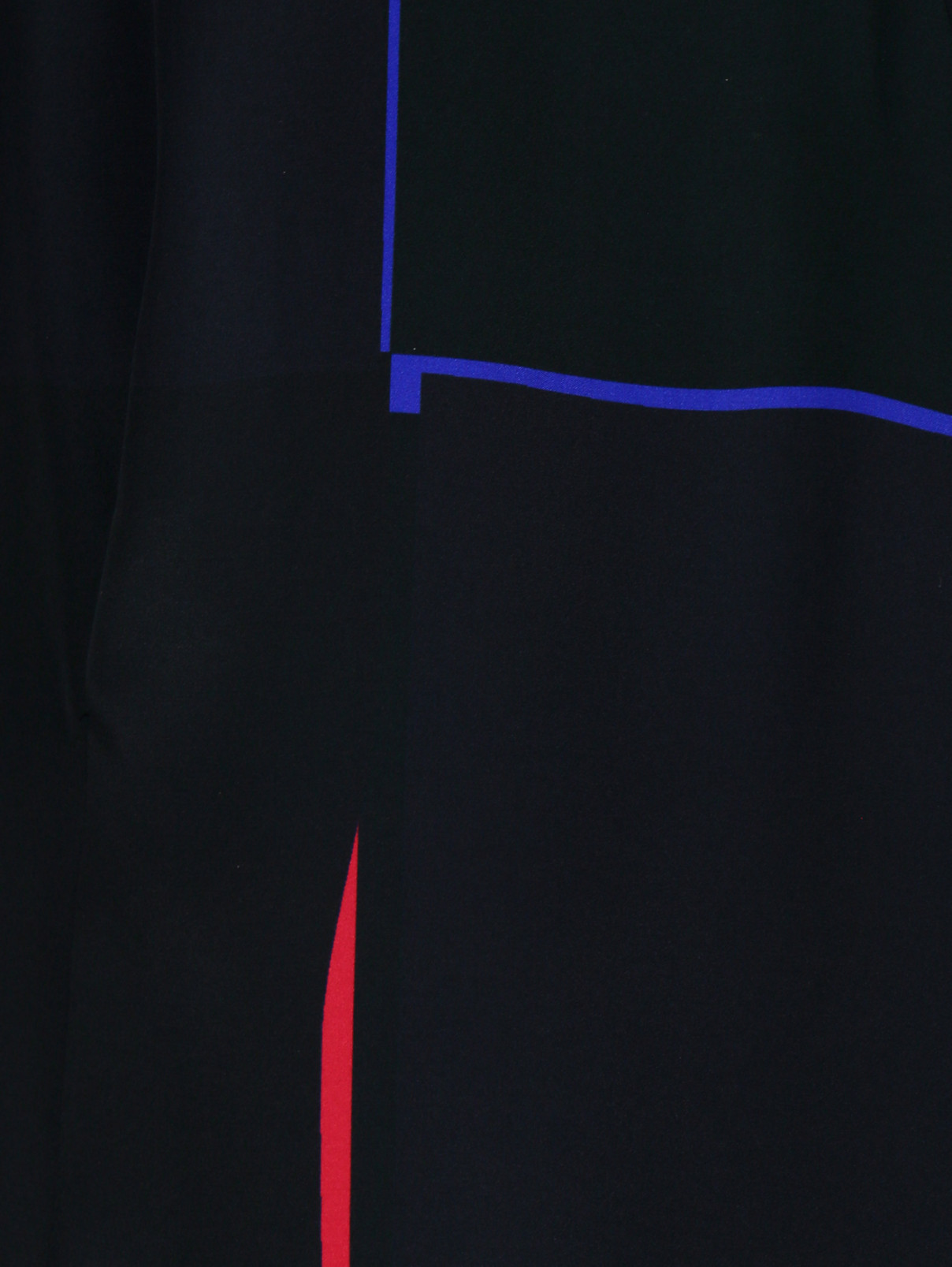 Платье из шелка с узором Jil Sander Navy  –  Деталь  – Цвет:  Черный