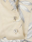 Блуза из хлопка с прорезными деталями Maison Margiela  –  Деталь