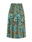 Юбка-миди из шелка с цветочным узором Max Mara  –  Общий вид