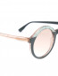 Солнцезащитные очки в оправе из пластика декорированные блестками Jimmy Choo  –  Деталь
