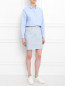 Юбка-мини из светлого денима Moschino Couture  –  Модель Общий вид