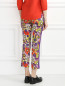 Узкие брюки с цветочным узором Alberta Ferretti  –  Модель Верх-Низ1