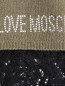 Джемпер со стразами и кружевом Love Moschino  –  Деталь