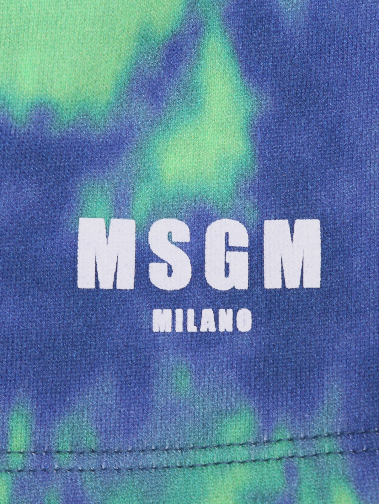 Трикотажные шорты с карманами MSGM  –  Деталь1  – Цвет:  Узор