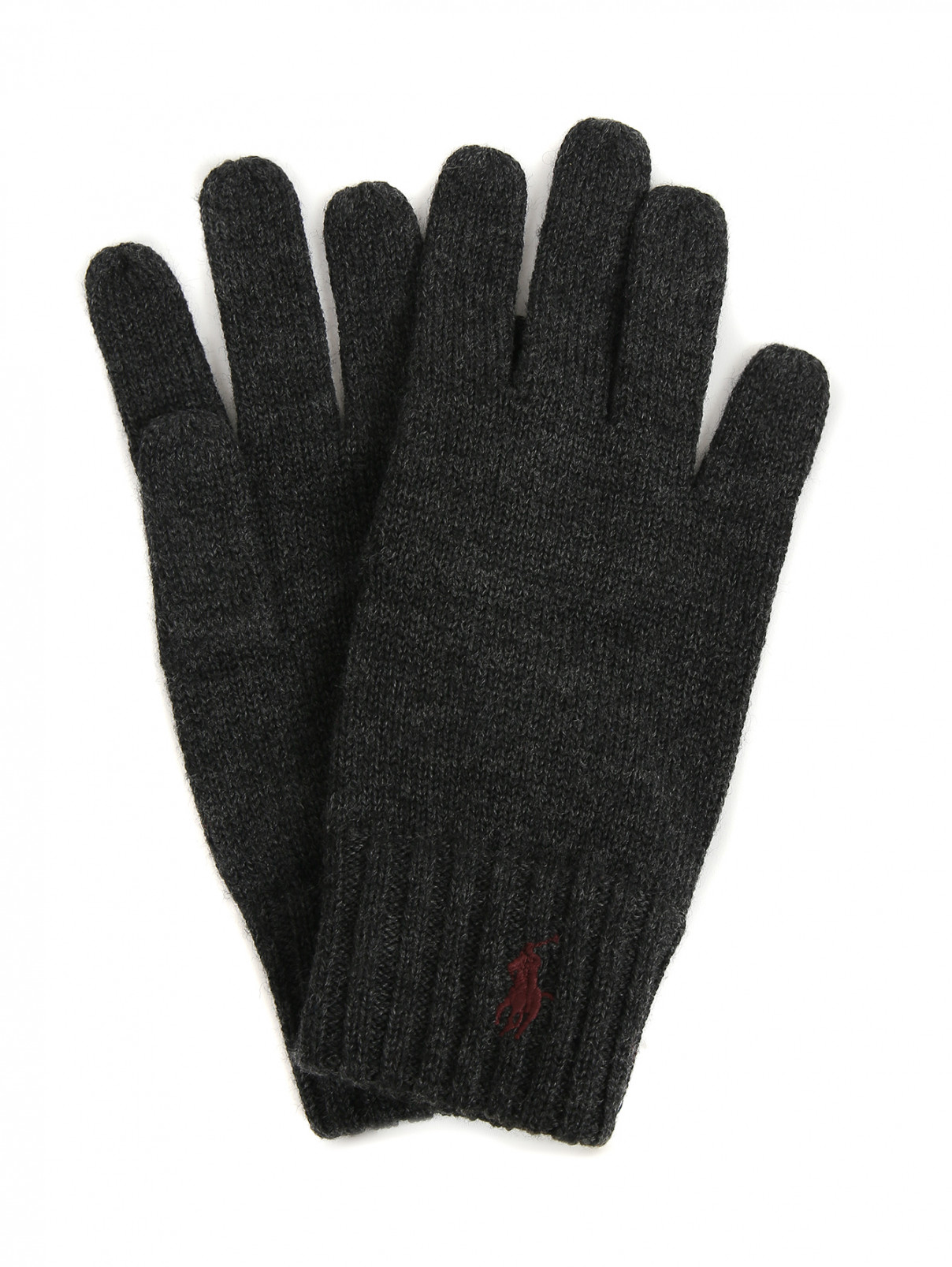 Перчатки из шерсти Ralph Lauren  –  Общий вид  – Цвет:  Серый
