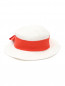 Шляпка из соломы с контрастной лентой MiMiSol  –  Обтравка2