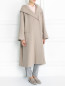 Пальто из шерсти свободного кроя с капюшоном Alberta Ferretti  –  Модель Общий вид