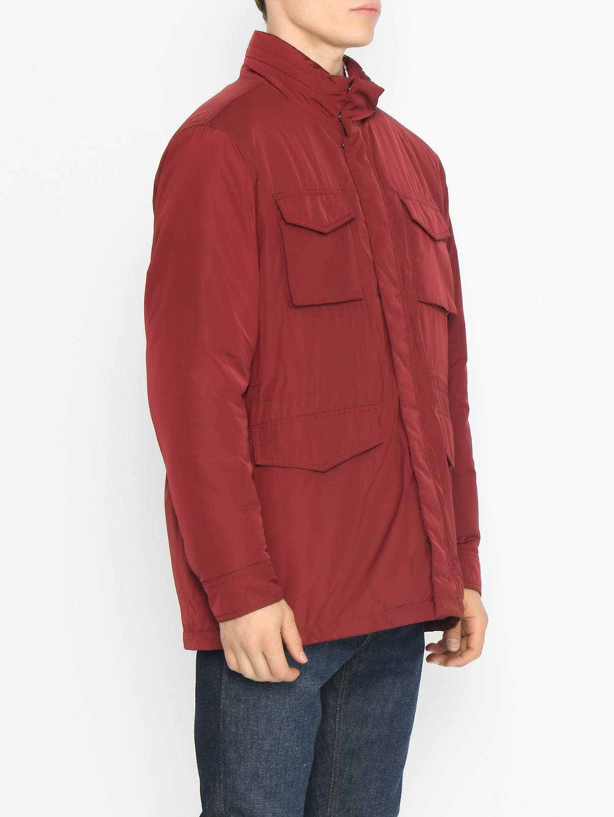 Куртка на молнии с карманами Michael by MK  –  МодельВерхНиз  – Цвет:  Красный