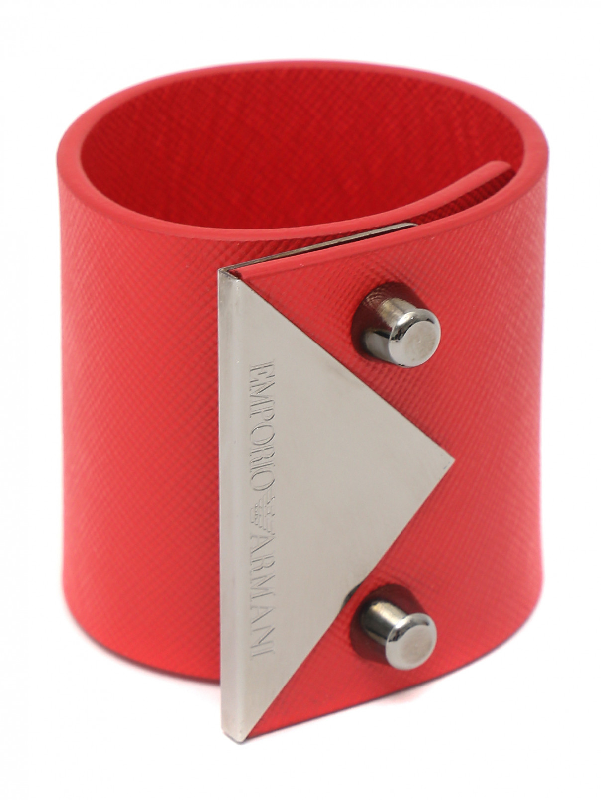 Браслет с металлической отделкой Emporio Armani  –  Общий вид  – Цвет:  Красный