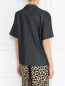 Блуза из денимного хлопка с накладными карманами Weekend Max Mara  –  МодельВерхНиз1