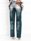 Прямые джинсы с имитацией потертости Alena Akhmadullina  –  Модель Верх-Низ1