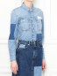 Рубашка из денима с накладными карманами Calvin Klein  –  МодельВерхНиз