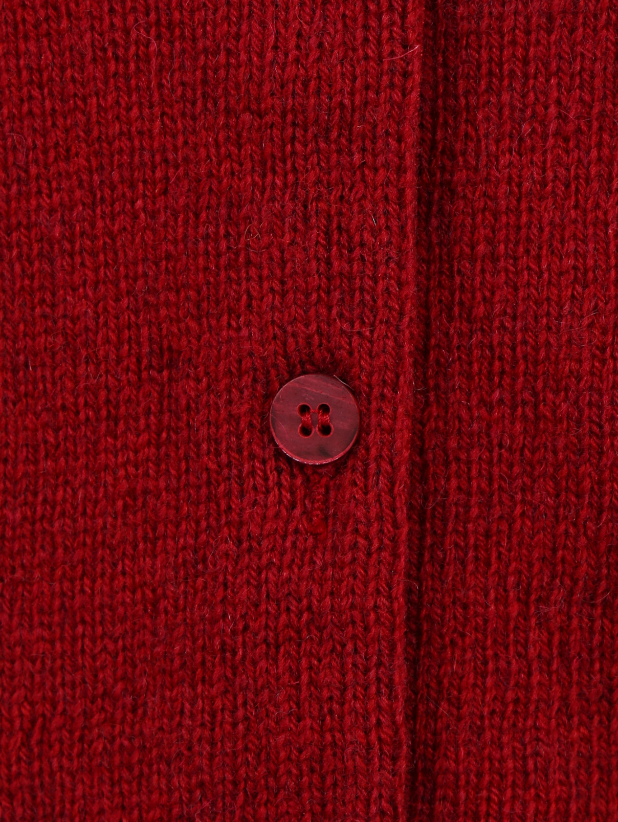 Кардиган из шерсти с рюшами Simonetta  –  Деталь1  – Цвет:  Красный