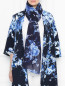 Широкий шарф с цветочным узором Marina Rinaldi  –  МодельВерхНиз