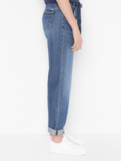 Широкие джинсы с поясом - МодельВерхНиз2