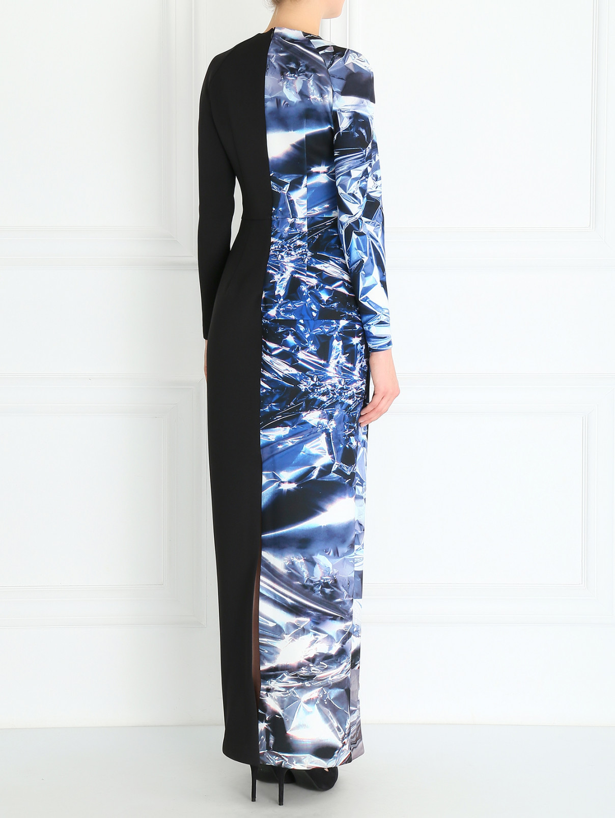 Платье-макси с принтом Kira Plastinina  –  Модель Верх-Низ1  – Цвет:  Черный